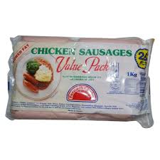 CHICKEN SAUSAGES V/PACK 1KG F/CHOICE