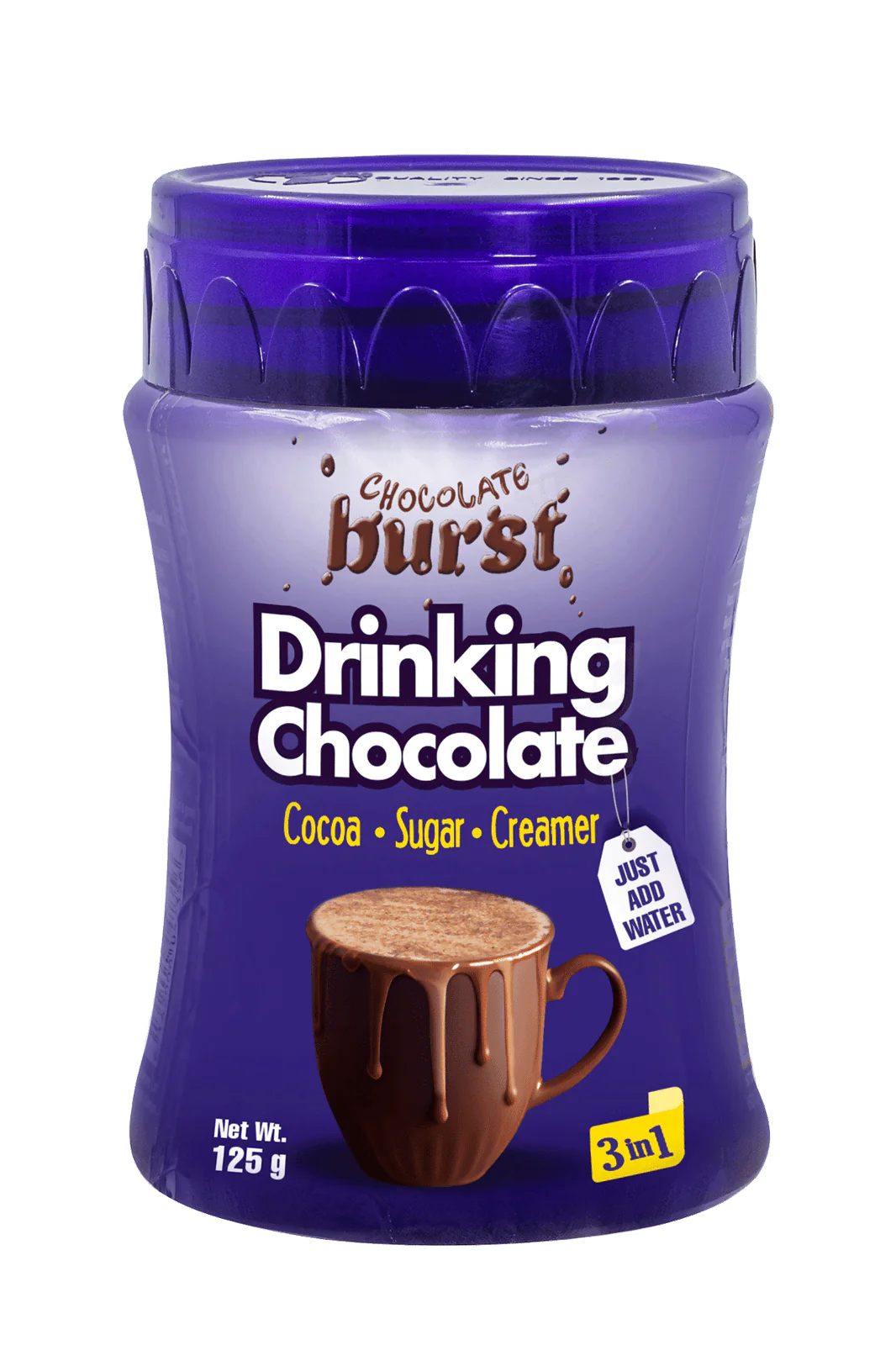 CHOCOLATE BURST 3IN1 125G JAR
