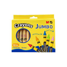 M&G CRAYON JUMBO ROUND 12-COLOR X4236